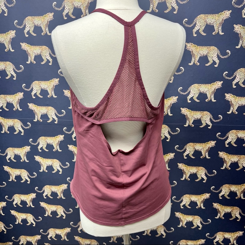 Alo Mesh Neck Halter Tank